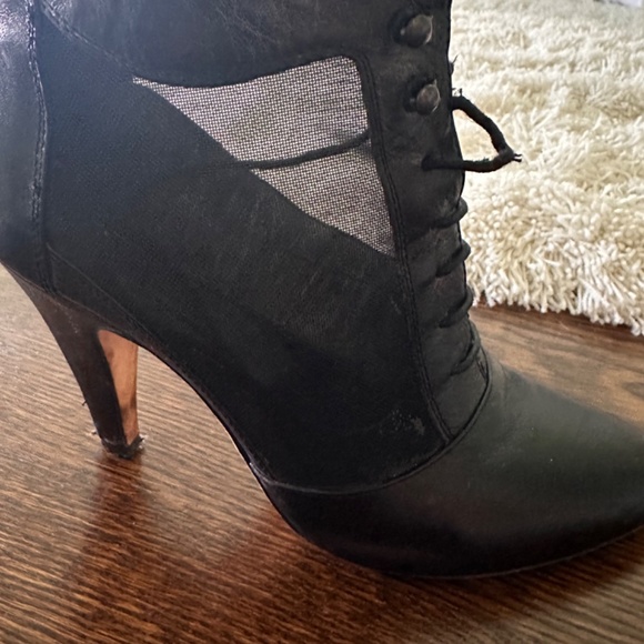 Loeffler Randall Lace Up Mesh Ankle Boot - Size 7 - Picture 9 of 14
